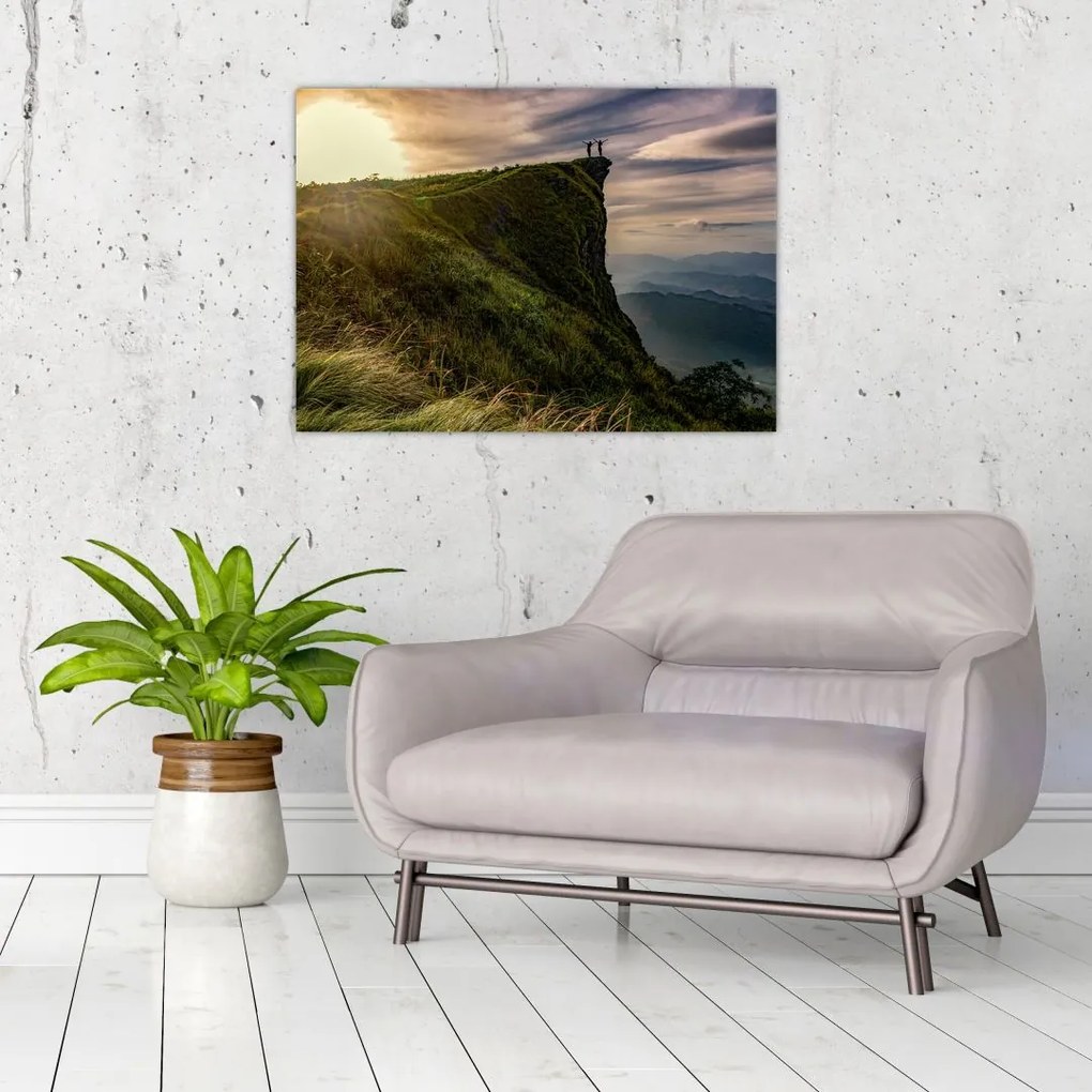 Obraz kobiet na klifie (70x50 cm)
