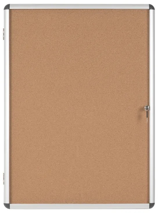 Gablota informacyjna z korkową powierzchnią, 720 x 980 mm