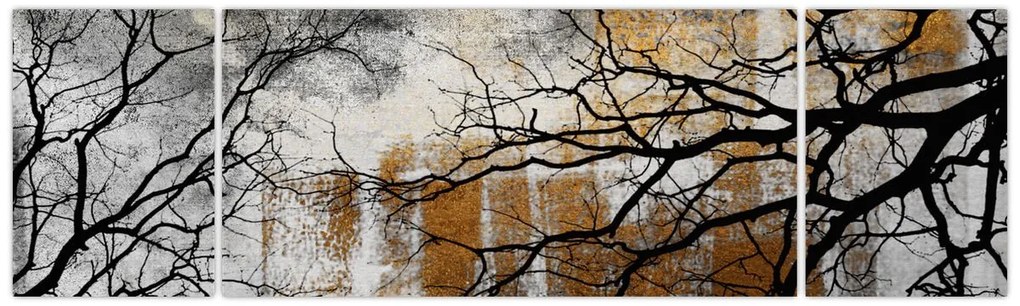 Obraz - Sylwetki drzew (170x50 cm)