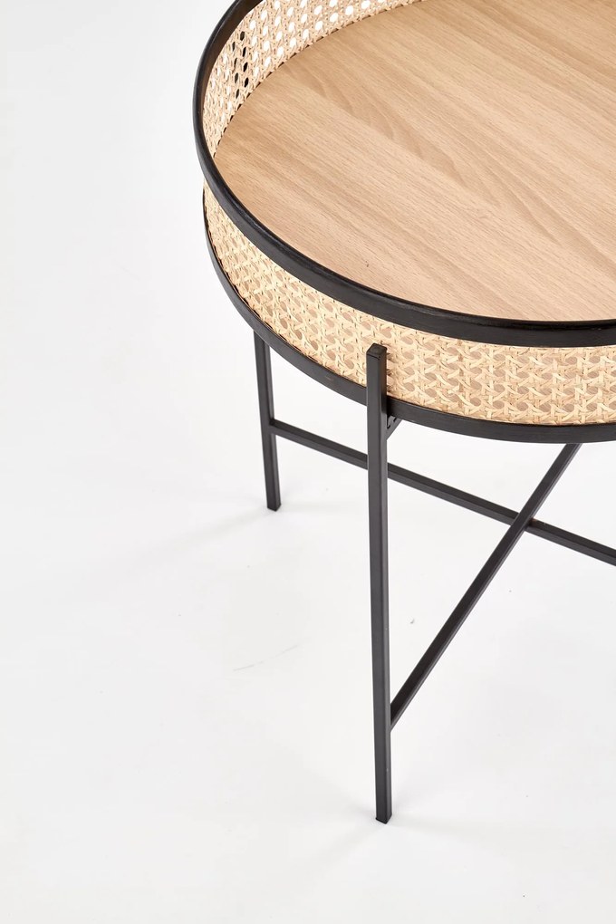 Rattanowy stolik kawowy LANIPA 50x55 cm