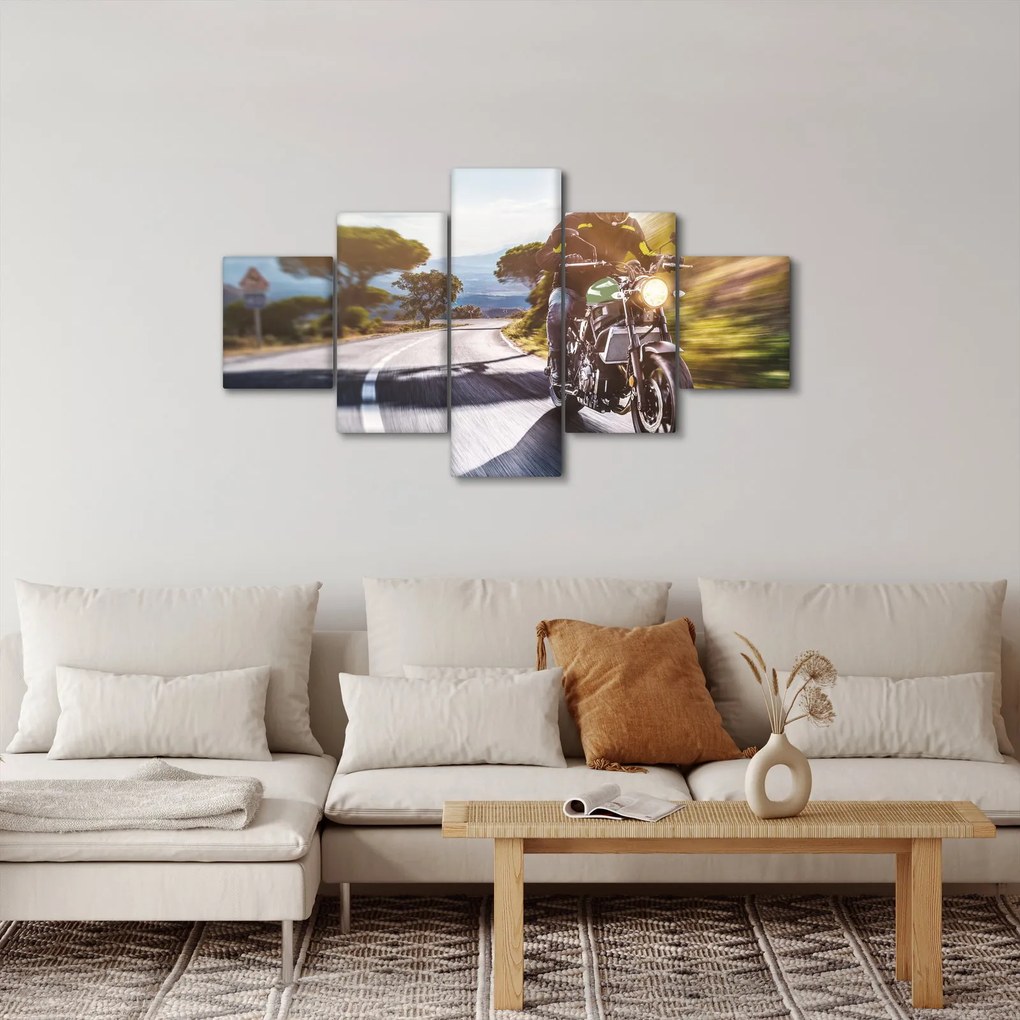 Obraz - Motocyklista (125x70 cm)