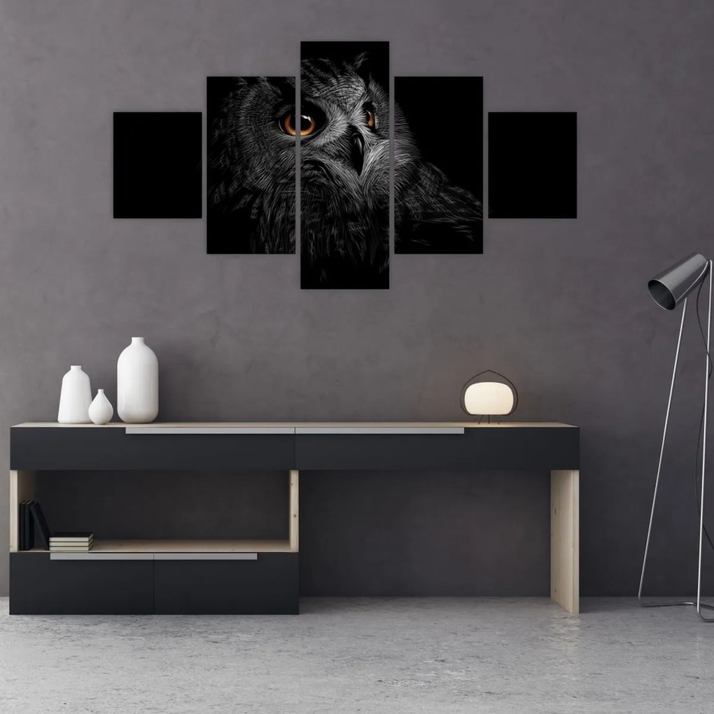 Obraz - Sowa, ilustracja (125x70 cm)