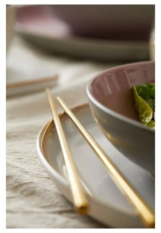 Różowa/szara kamionkowa miska 1 l Gastro Grey/Light Pink – Bitz