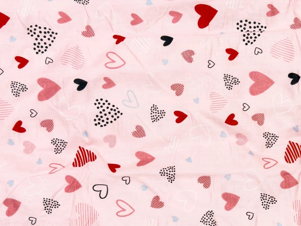 PrzytulneMieszkanie.pl PrzytulneMieszkanie.pl Pościel z kory do łóżeczka Renforcé LOVITA różowa Rozmiar pościeli: 45 x 65 cm | 90 x 140 cm