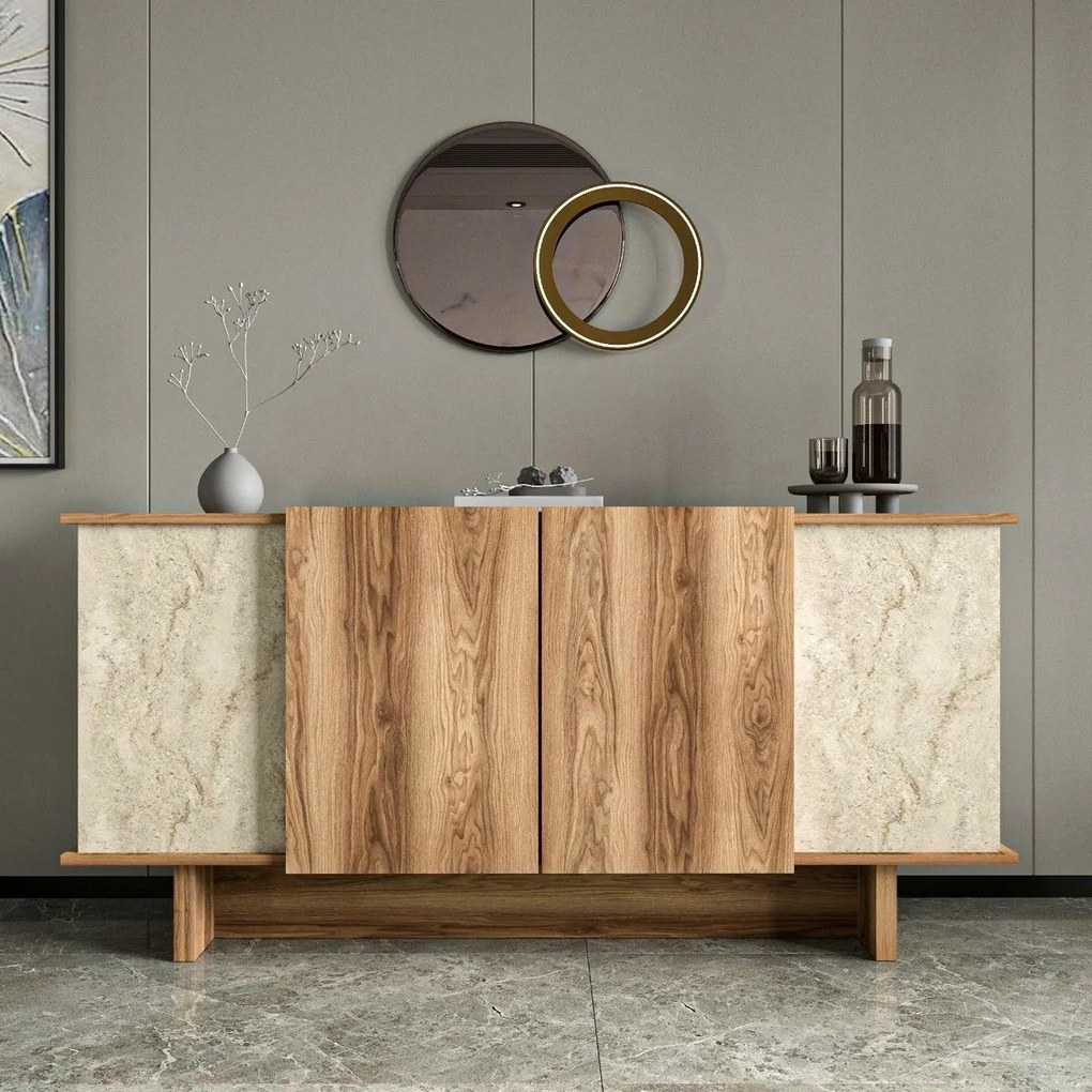 Szafka Diana Travertine and Walnut