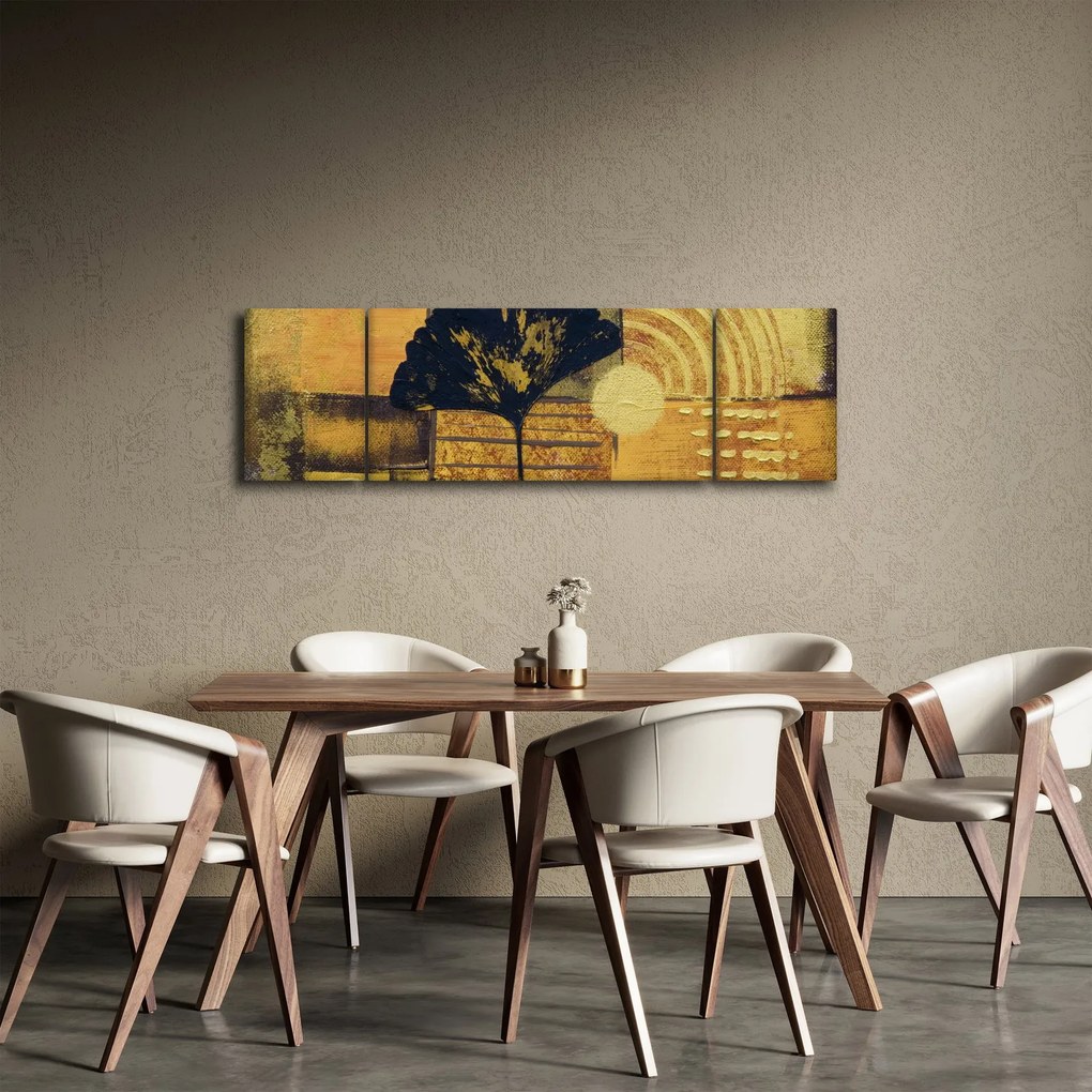 Obraz - Liść miłorzębu (170x50 cm)