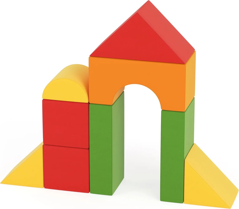 Kolorowy zestaw piankowy dla najmłodszych Happy Castle Baby Mini