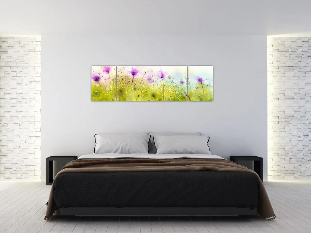 Obraz - Kwiaty polne (170x50 cm)