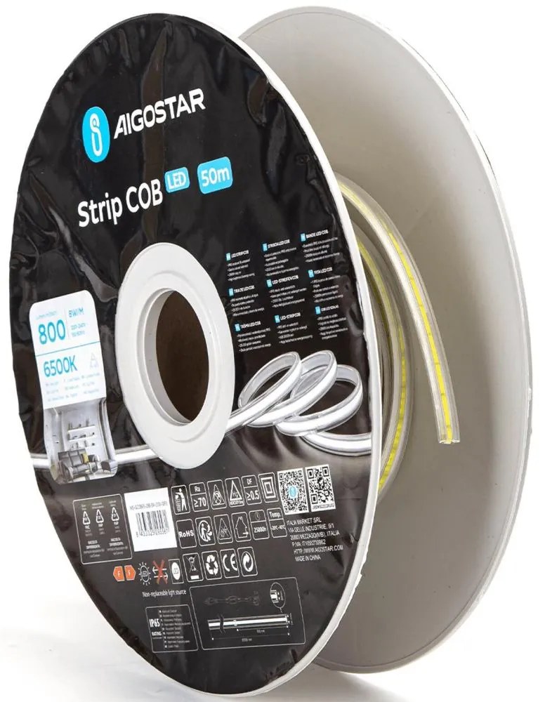 Aigostar - LED Taśma LED/400W/230V 50m 6500K IP65