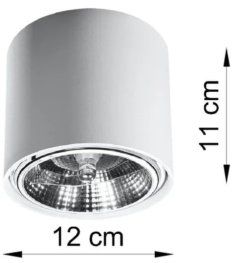 Biała lampa sufitowa Sollux Luigi