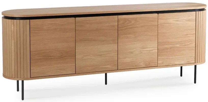 Nowoczesna komoda na nóżkach 200cm dąb L4-E83