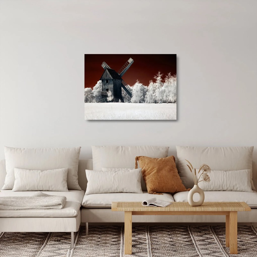 Obraz na szkle młyna (70x50 cm)