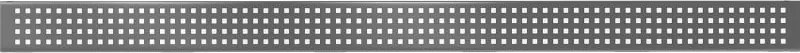 Mexen Flat M08 maskownica do odpływu liniowego 100 cm, gun gray szczotkowany - 1E25100