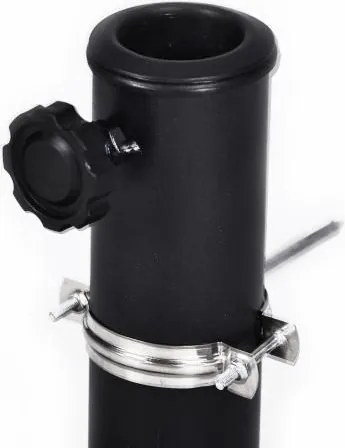 Półokrągły parasol balkonowy 270 cm beżowy, podstawa