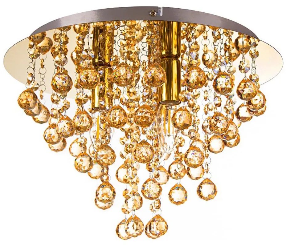 Globo 63040345X - Plafon LONDON 3xE14/40W/230V śr. 38 cm złoty