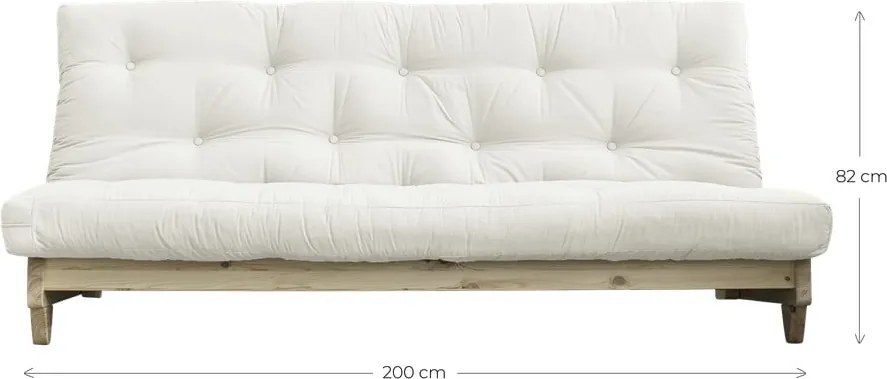 Sofa rozkładana Karup Design Fresh Natural Clear/Beige
