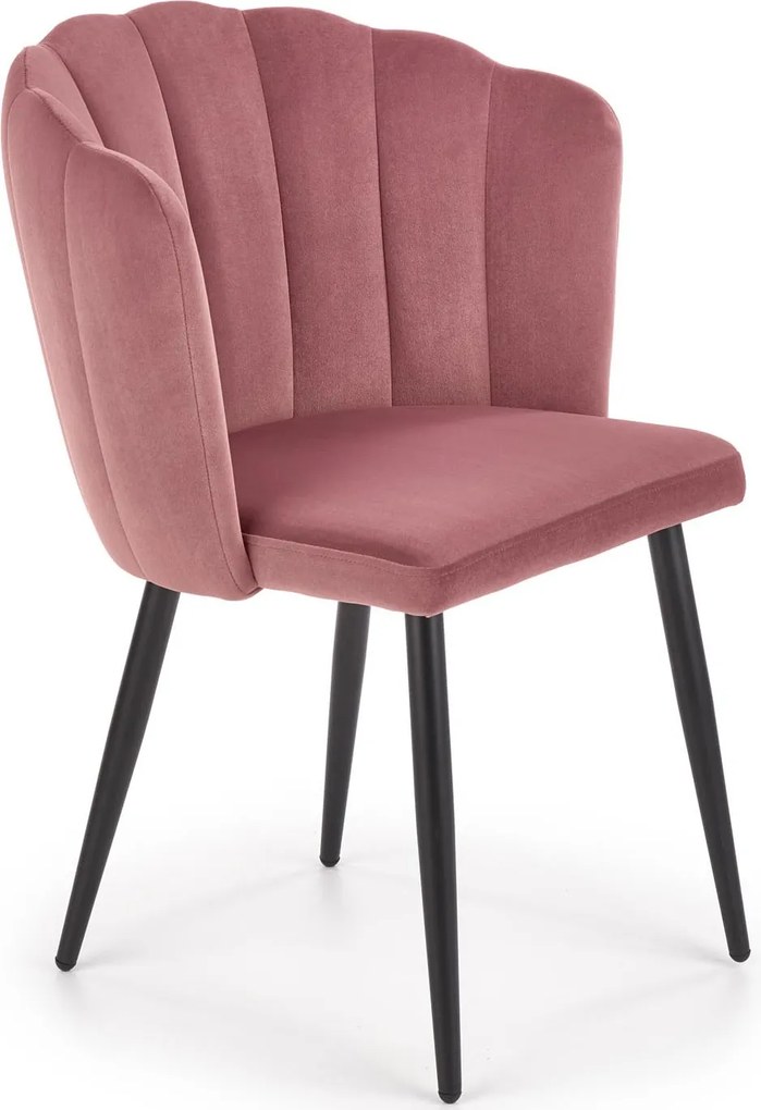 Krzesło na metalowych nogach w stylu glamour K386