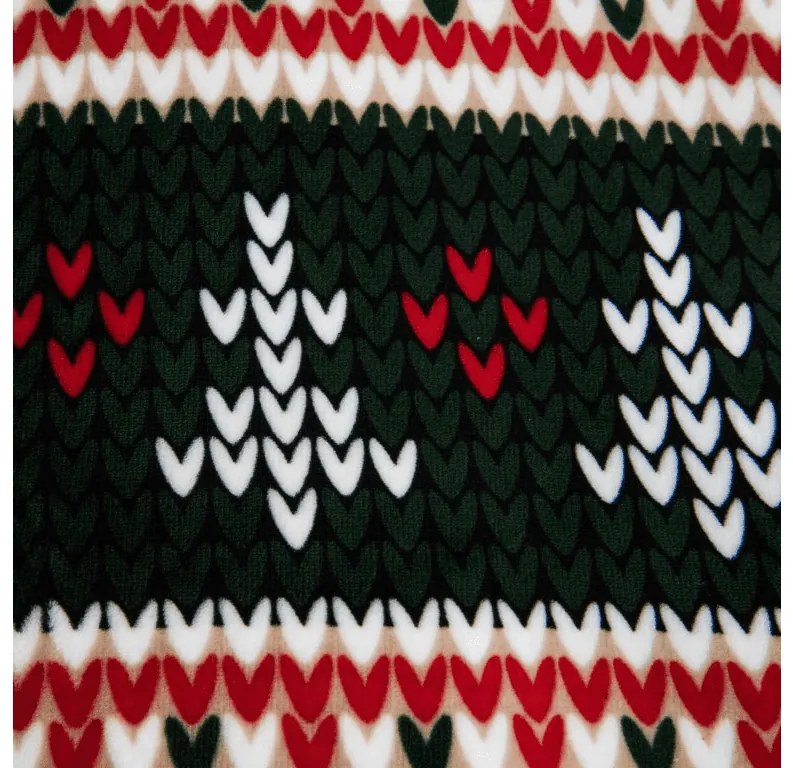 PrzytulneMieszkanie.pl PrzytulneMieszkanie.pl PrzytulneMieszkanie.pl Zestaw pościeli z mikropluszu FROSTED CHRISTMAS kolorowy + prześcieradło z mikropluszu SOFT 90x200 cm białe, jednoosobowe łóżko