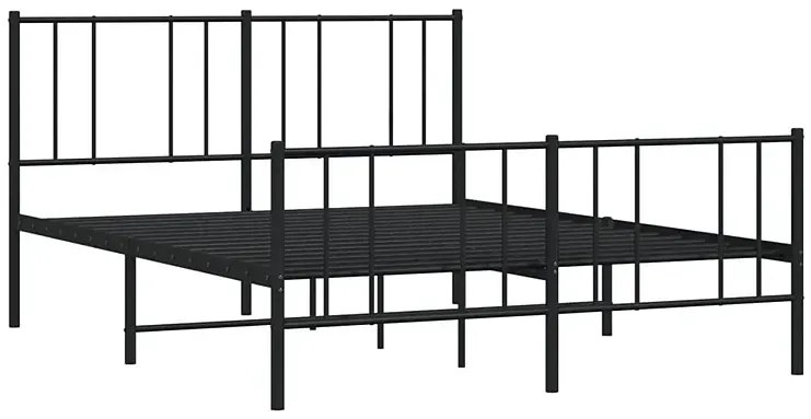 Czarne metalowe łóżko industrialne 120x200cm - Quzi
