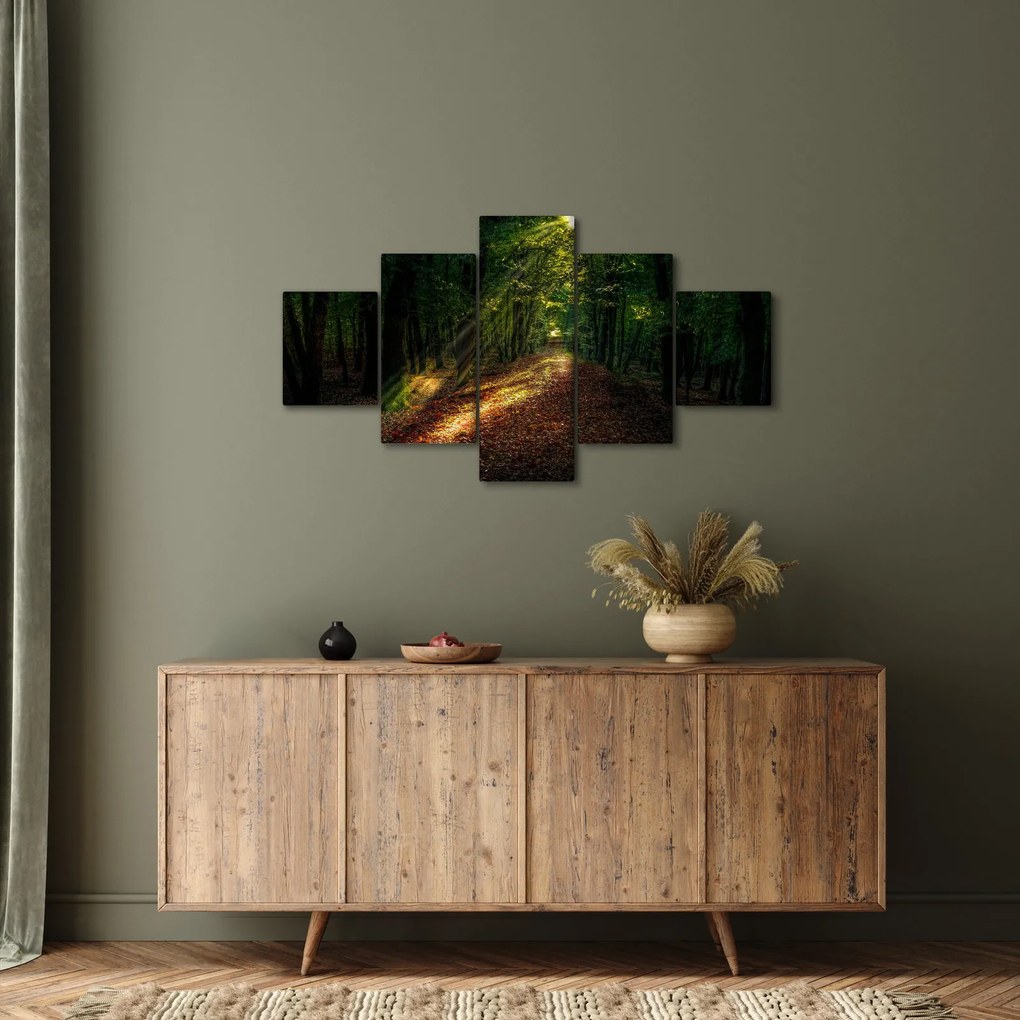 Obraz leśnej ścieżki (125x70 cm)