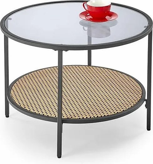 Stolik kawowy DAKOTA 60x60 dymiona/naturalna