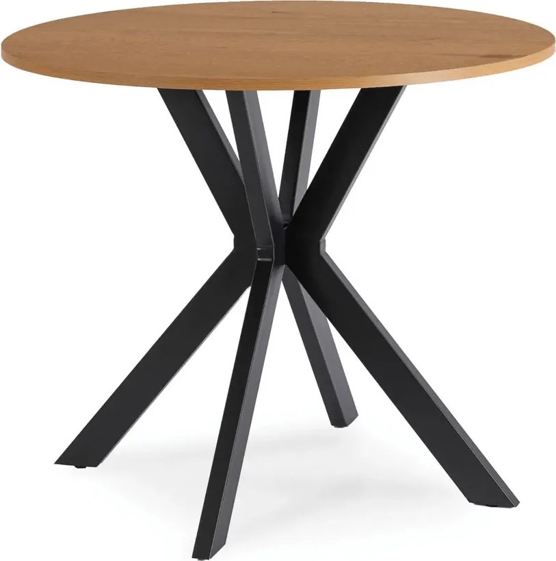 Nowoczesny stolik 80 cm dąb złoty + czarny  E5-M26