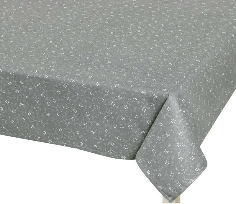 Bellatex Obrus Adéla Pnący kwiatek szary, 100 x 100 cm, 100 x 100 cm