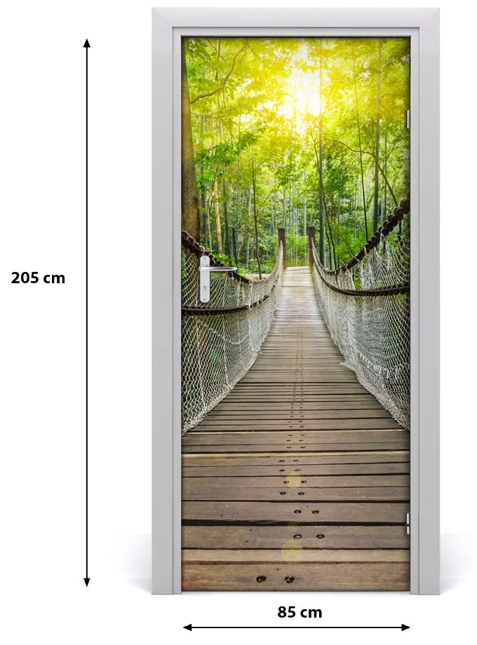 Naklejka fototapeta na drzwi Most wiszący