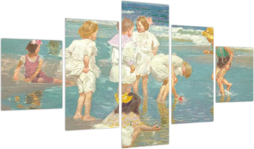 Obraz - Edward Henry Potthast, A Holiday, reprodukcje (125x70 cm)