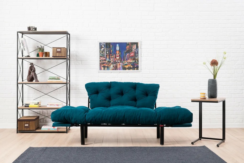 Rozkładana sofa Nitta Petrol Blue