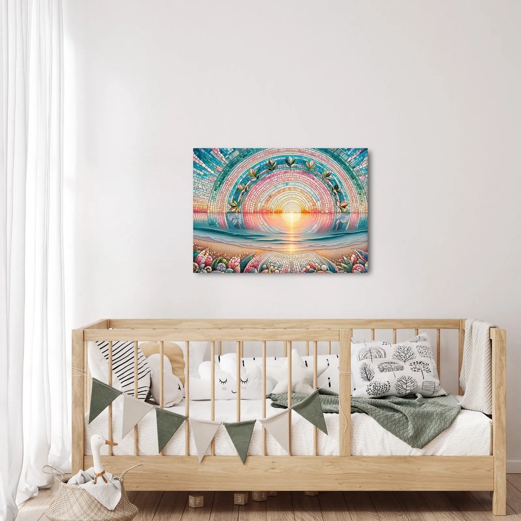 Obraz – Mozaika zachodzącego słońca (70x50 cm)