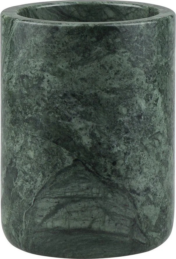 Ciemnozielony marmurowy kubek na szczoteczki do zębów Marble – Mette Ditmer Denmark