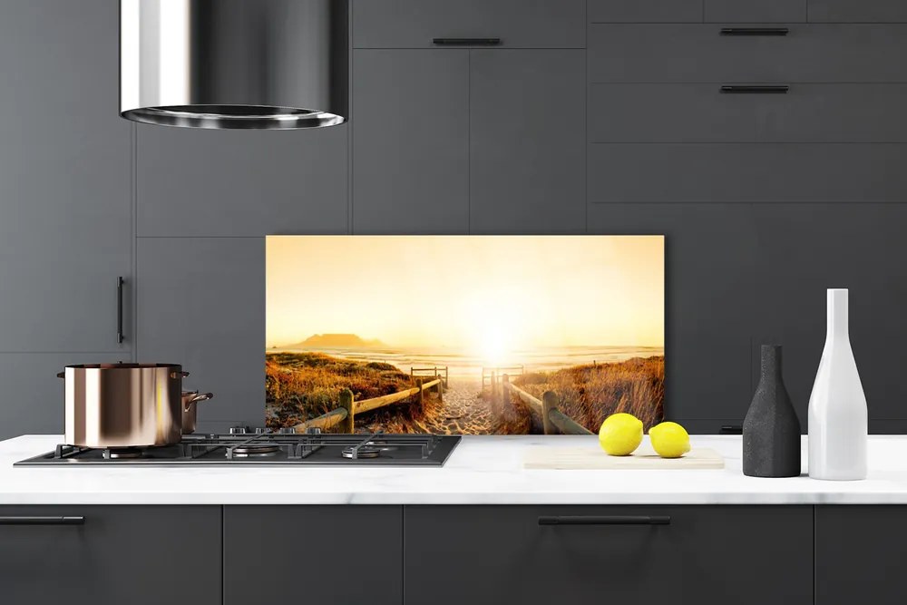 Szkło do Kuchni na Ścianę Ścieżka Ku Horyzontowi