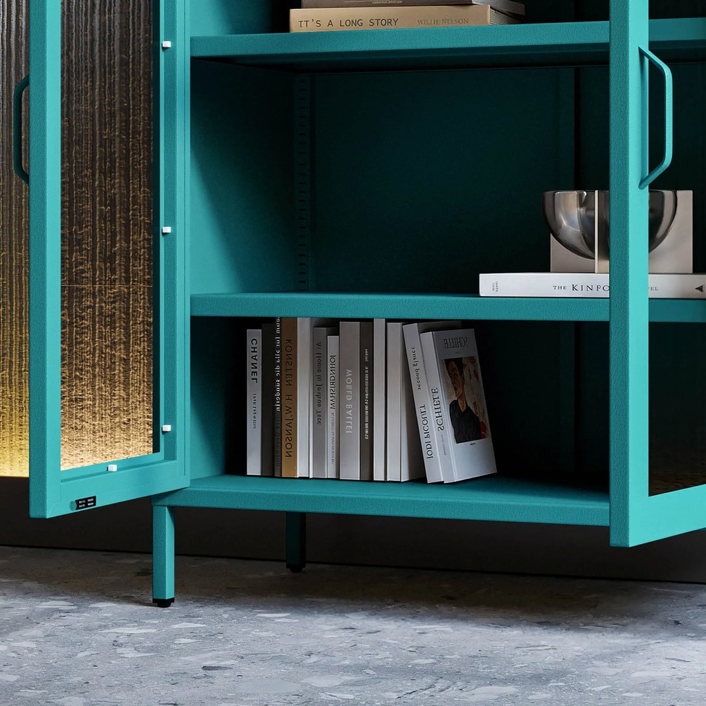 Witryna przeszklona niska morska: Modern GINA, 800 x 1015 x 400 mm