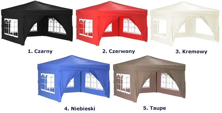 Namiot ogrodowy z oknami taupe P5-F31