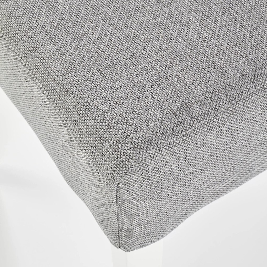 Krzesło z miękkim siedziskiem Clarion biały