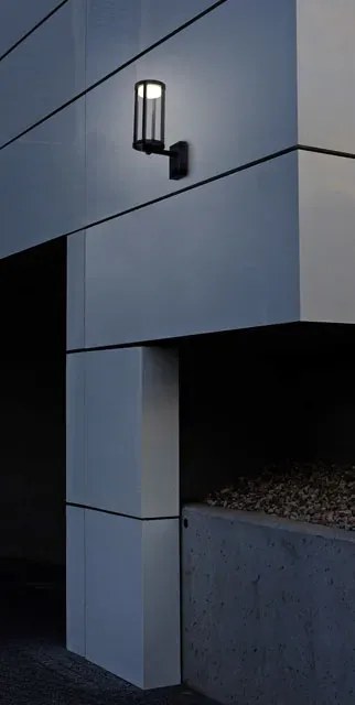 Czarny nowoczesny kinkiet zewnętrzny LED S9-N95