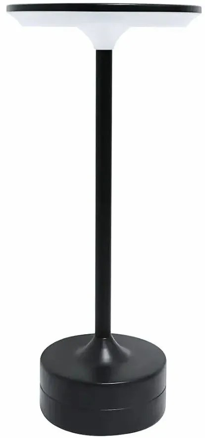 Czarna lampa stołowa na USB F8-R78