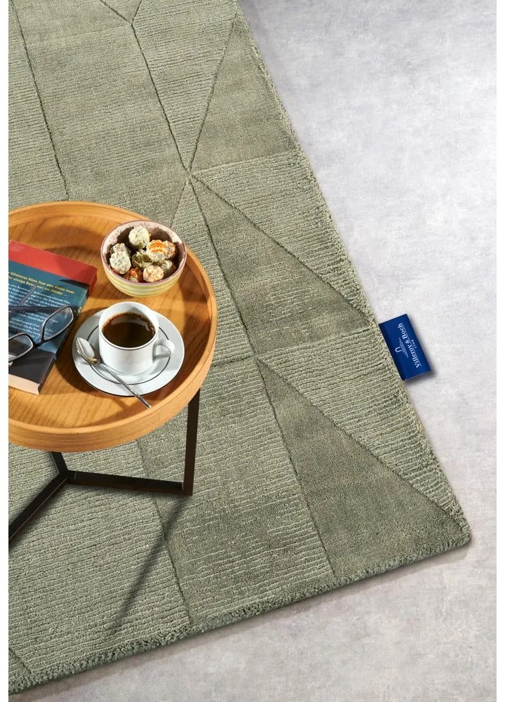 Zielony wełniany dywan tkany ręcznie 190x280 cm Ursule – Villeroy&amp;Boch