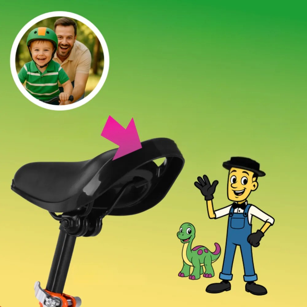 Rowerek biegowy QUIDO, od 3 lat, pomarańczowa Rennmeister