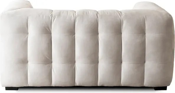 Sofa MODERNO 2S Dwuosobowa Kremowa Welurowa Nowoczesna