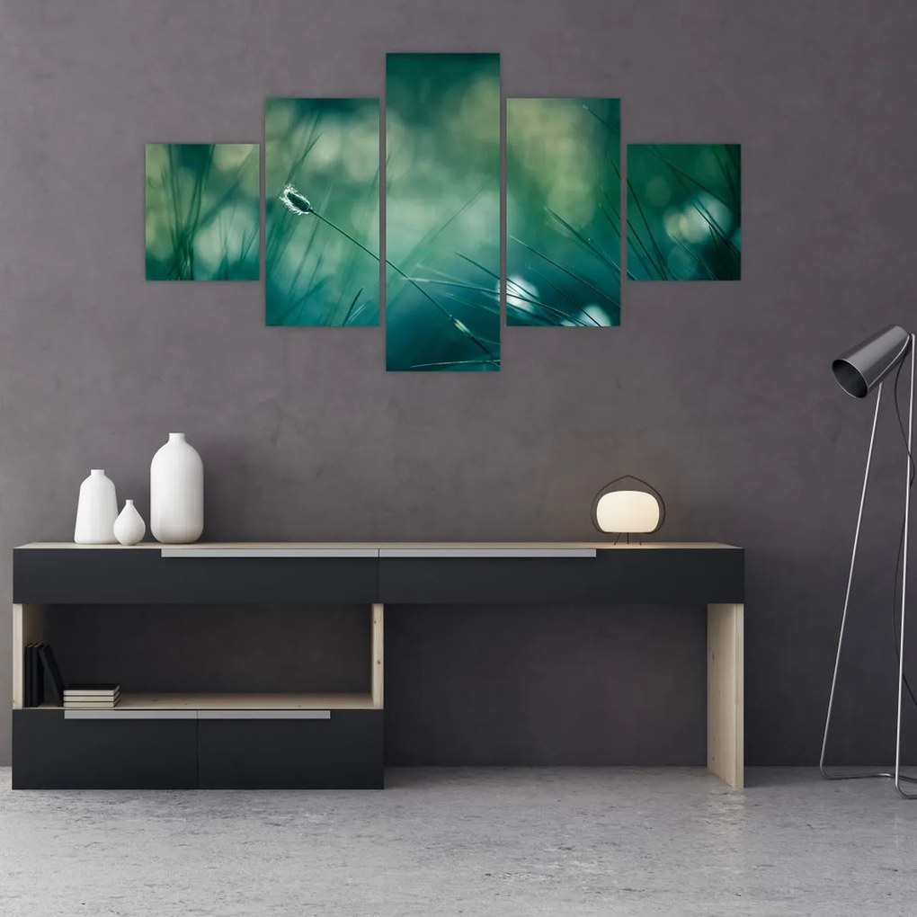Obraz - Szczegół trawy (125x70 cm)