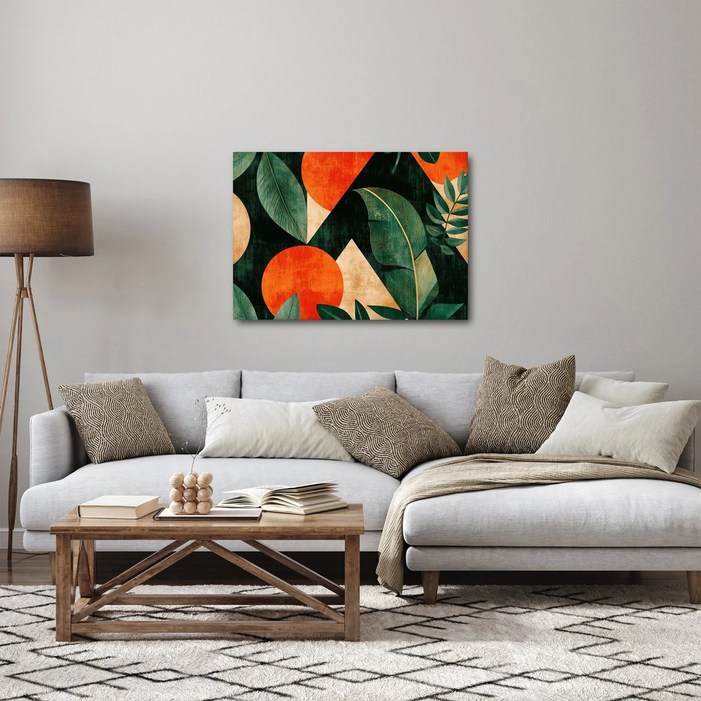 Obraz - Geometryczne motywy naturalne II. (70x50 cm)