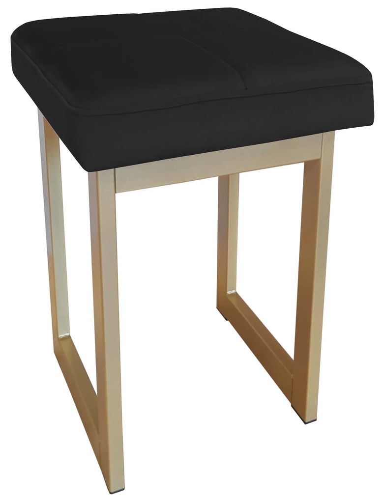 TABORET SOLID 60cm STOŁEK LOFT podstawa złota MG19