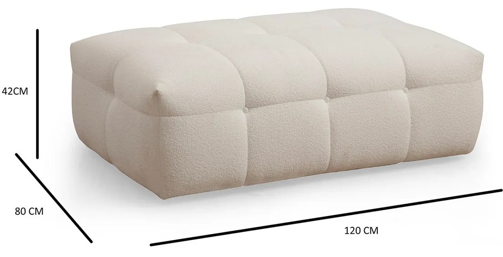 Taboret Cady Ottoman Beige