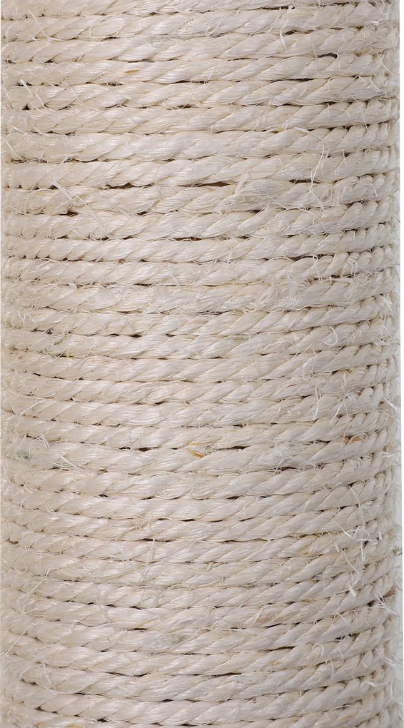 PawHut Drapak dla kotów z Słupkiem Sizalowym, Pluszowym Hamakiem, Płyta wiórowa, Szary 50 x 36 x 70 cm