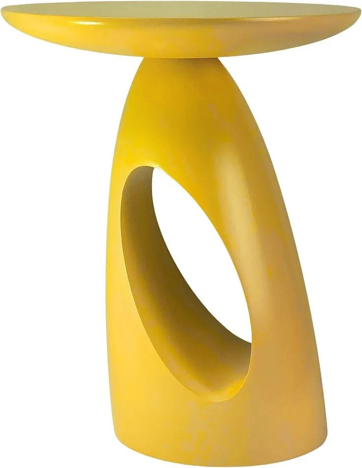 Stolik drewniany różne kolory Kayani Island, żółty