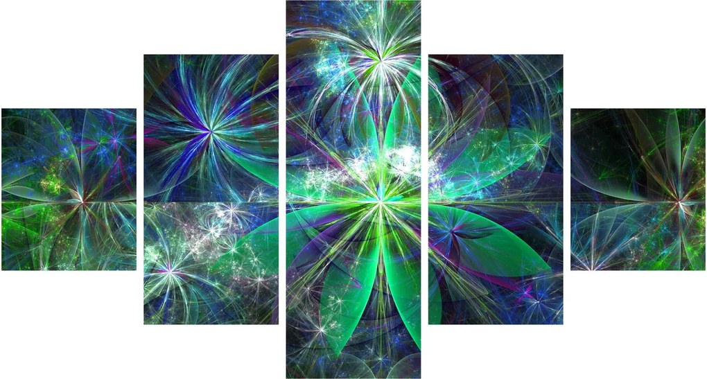Obraz - Abstrakcyjne kształty geometryczne (125x70 cm)