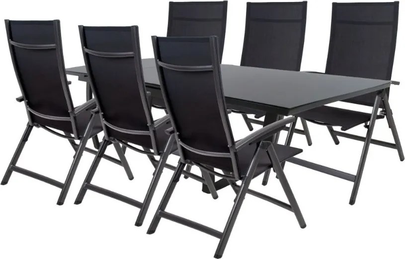 Doppler LIVORNO AVANTAGE ogrodowy zestaw wypoczynkowy 6+1 antracyt