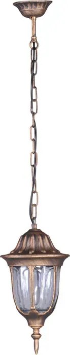 Czarno-złota lampa wisząca na taras w stylu retro- 13X S324 R4-B22